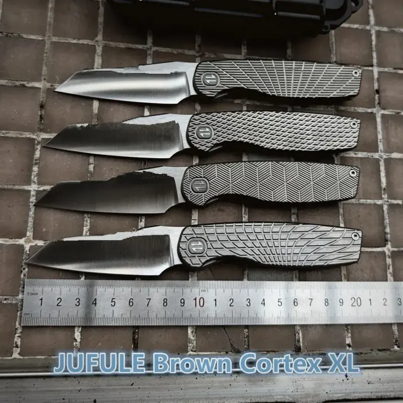154CM Cortex XL Front Flipper — Titanium EDC, 154CM steel 154CM Cortex XL Front Flipper — Titanium EDC, 154CM steel