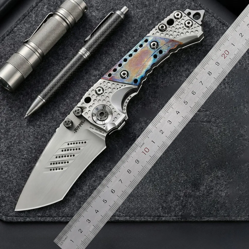 Miller T1 Folding Knife — Titanium EDC, Titanium handle