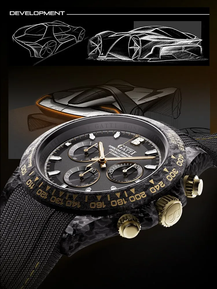 Bonest Gatti Automatic Watch — Tools, Premium steel