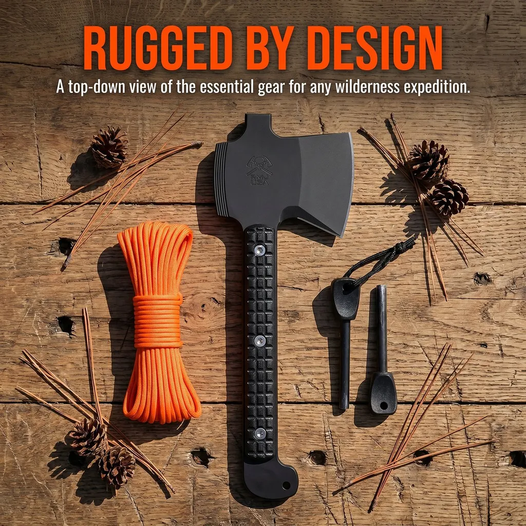 80CRV2 Camp Axe — Axes and Tomahawks, Premium steel — capture 2