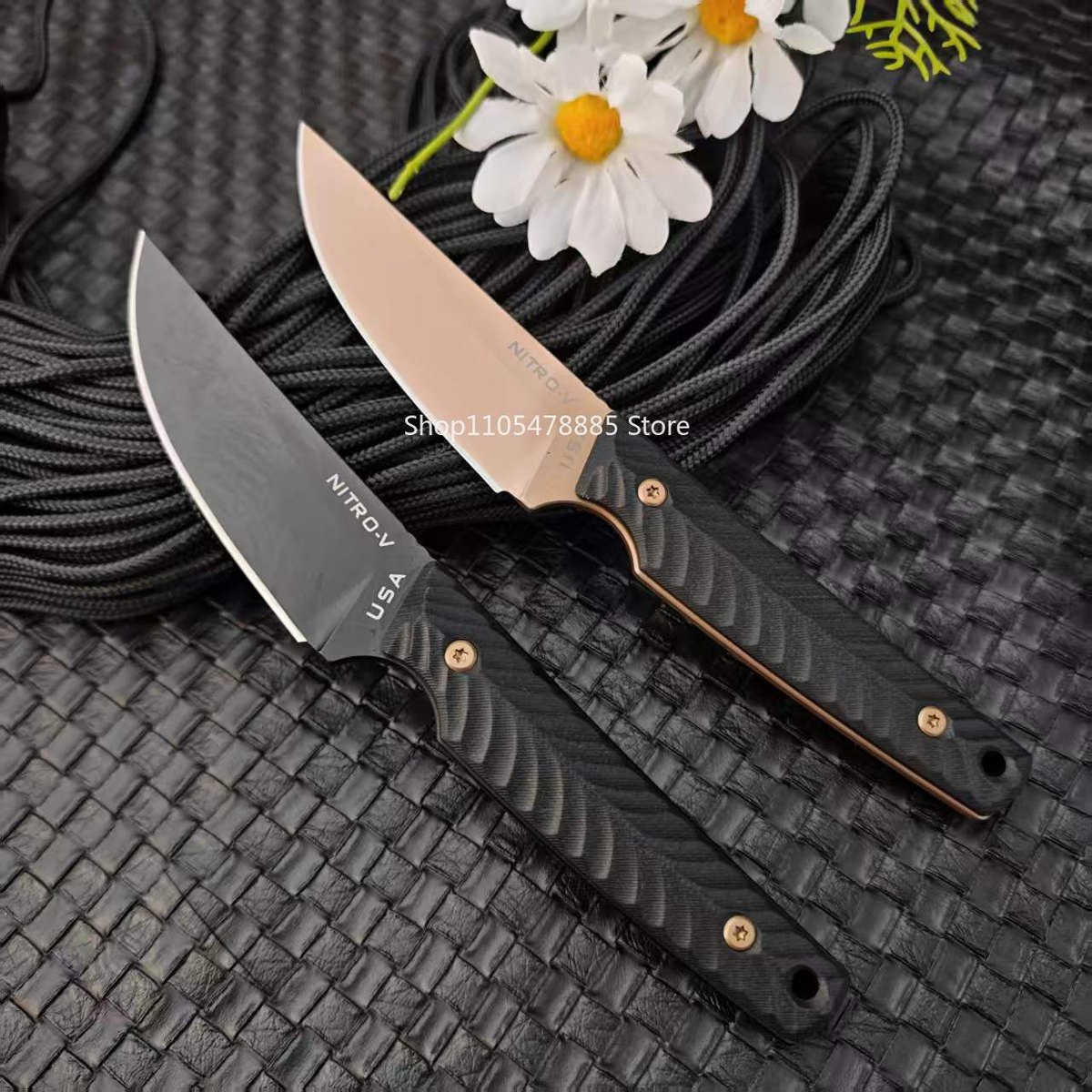 NITRO-V RMJ Knives Pocket Utility Multitools Fixed Blade Knife for Camping Exploration Backpack Outdoor Adventure Cutting Tools — Fixed Blade, Premium steel — capture 3