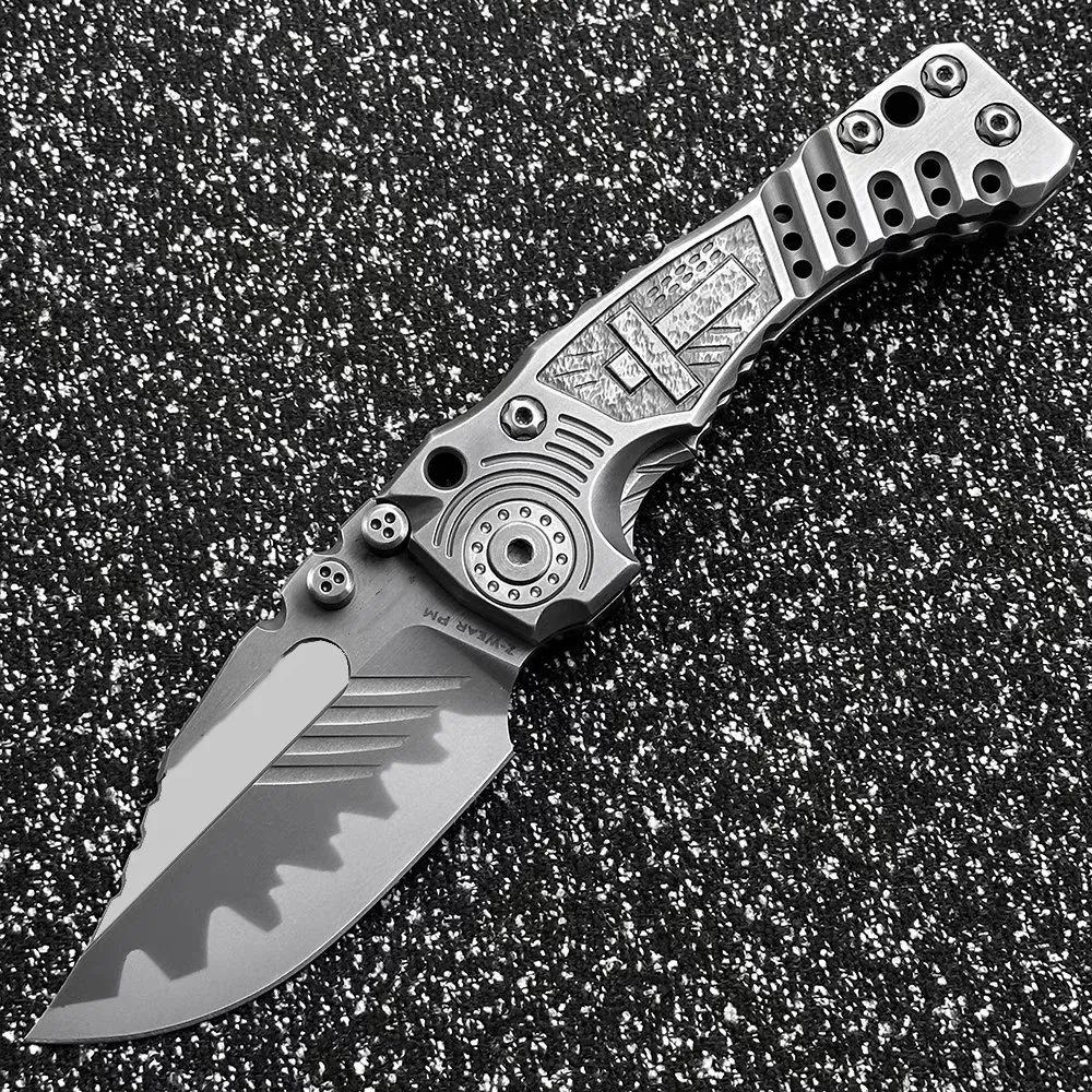 Z-Wear T1 Folding Knife — Titanium EDC, Titanium handle