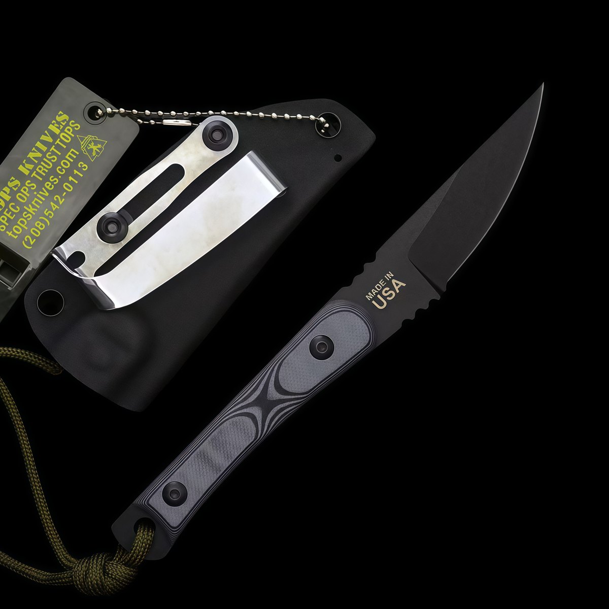 Fast Key New TOPS Street Scalpel1095 High-Carbon Steel, G10 Handle, Camping Emergency Knife, Camping Tactical EDC Tool — Folding Knives, G10 handle — capture 2