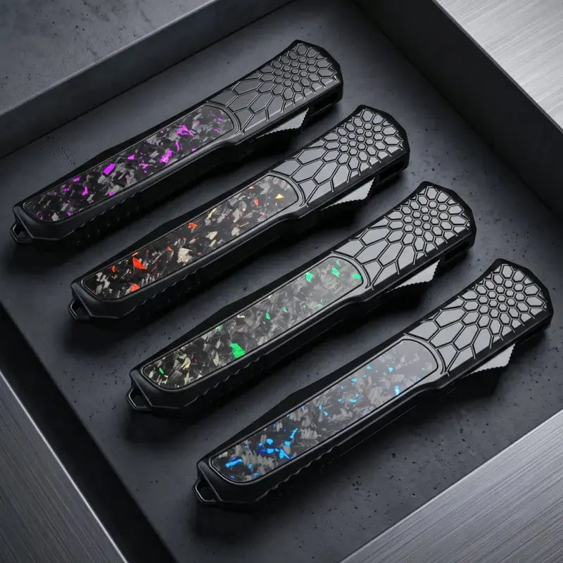D2 Carbon-fiber Folding Knife — Folding Knives, D2 steel D2 Carbon-fiber Folding Knife — Folding Knives, D2 steel