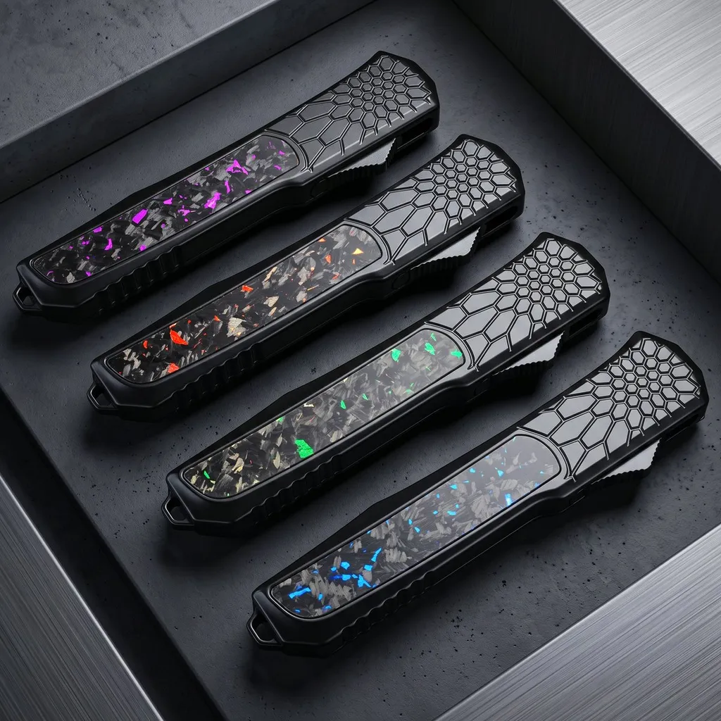 D2 Carbon-fiber Folding Knife — Folding Knives, Carbon fiber