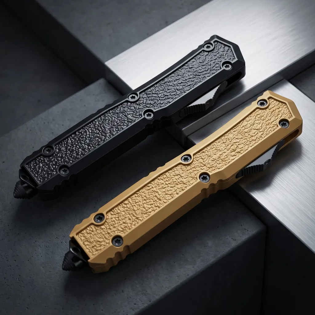 D2 Zinc-handle Folding Knife — Folding Knives, Premium steel