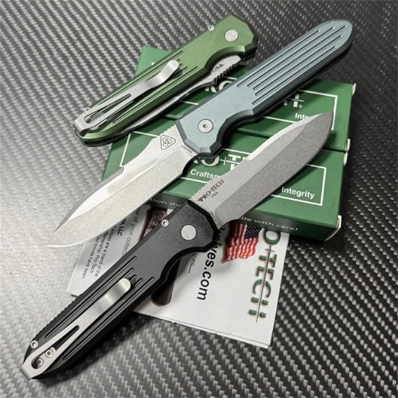 2025 New ProTech PDW Werx Invictus Folding Knife Mark MagnaCut Logo Aluminum Camping Hunting Outdoor Survival EDC Pocket Tool — Fixed Blade, Premium steel — capture 2