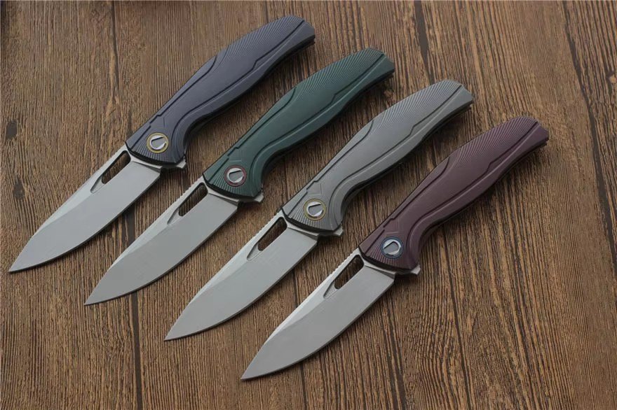 VESPA F7 M390 Blade TC4 titanium Handle outdoor camping EDC tools — Titanium EDC, Titanium handle