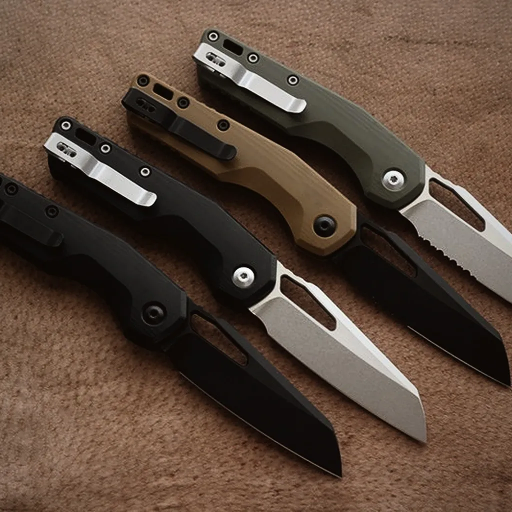 Vespa K110 Stitch Folding Knife — Folding Knives, G10 handle
