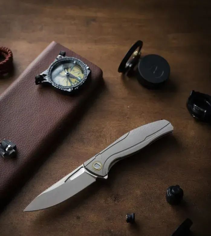 Vespa M390 F7 Folding Knife · Titanium — Titanium EDC, M390 steel Vespa M390 F7 Folding Knife · Titanium — Titanium EDC, M390 steel
