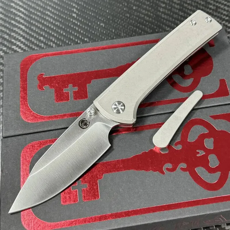M390 Scapegoat Folding Knife — Titanium EDC, Titanium handle — capture 2