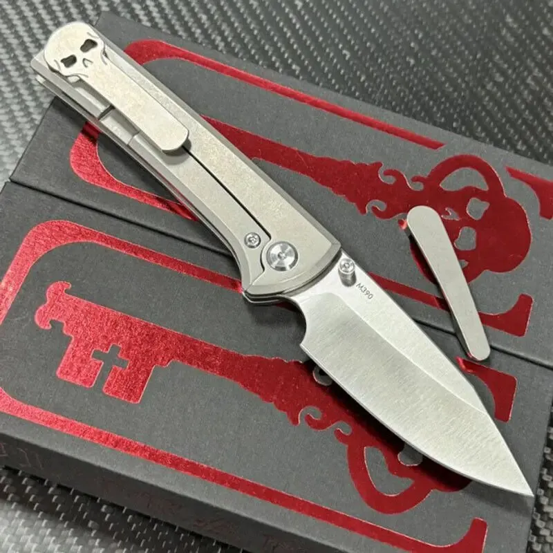 M390 Scapegoat Folding Knife — Titanium EDC, Titanium handle — capture 3