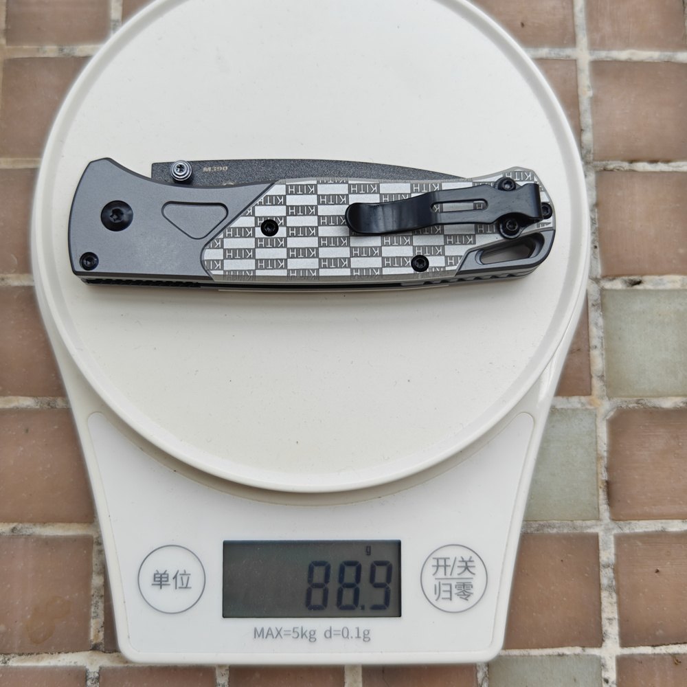 JUFULE 535 KITH Bugout Aluminum Handle Ball Bearings Mark M390 Pocket EDC Tool Camping Hunting Fish Utility Folding Blade Knife — Fixed Blade, Premium steel — capture 2