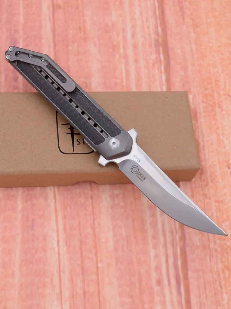 S35VN Kwaiken Folding Knife — Titanium EDC, Titanium handle — capture 2