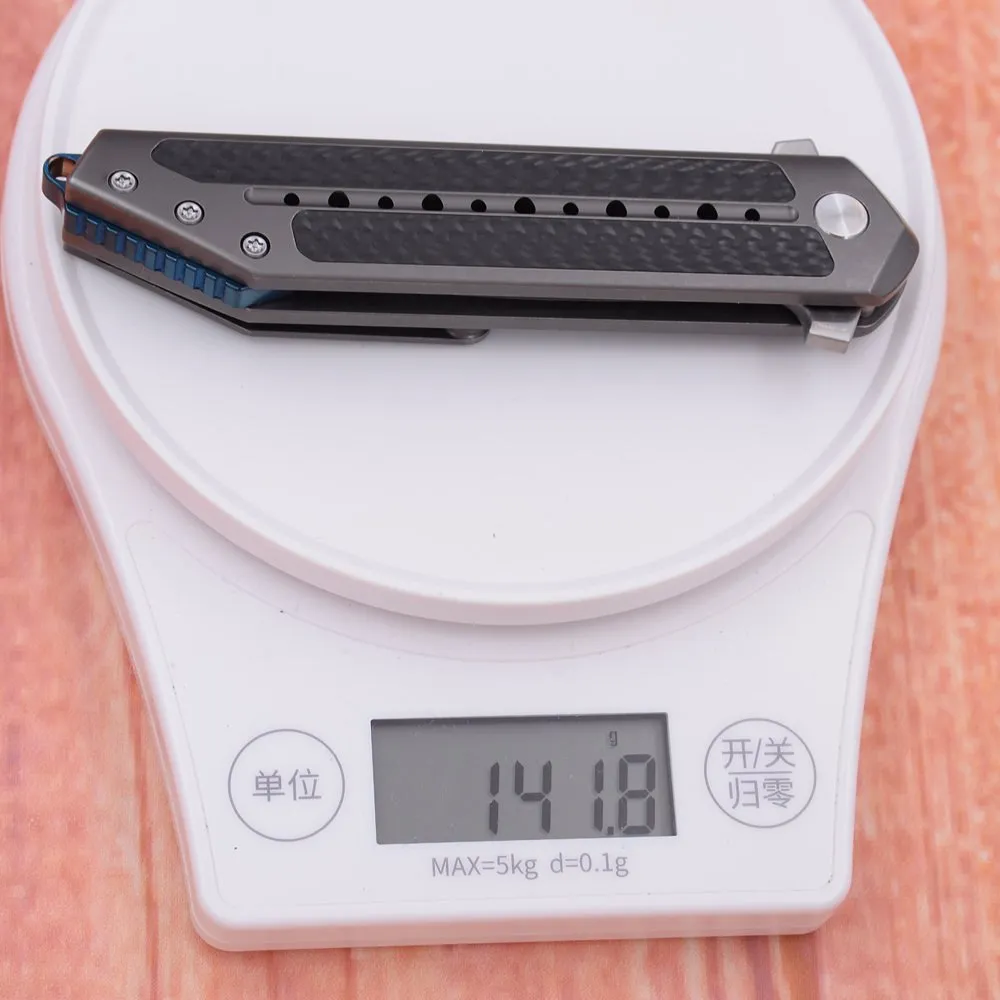 S35VN Kwaiken Folding Knife — Titanium EDC, Titanium handle — capture 3