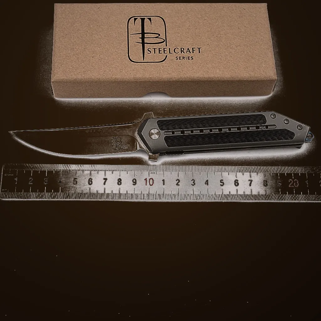 S35VN Kwaiken Folding Knife — Titanium EDC, Titanium handle