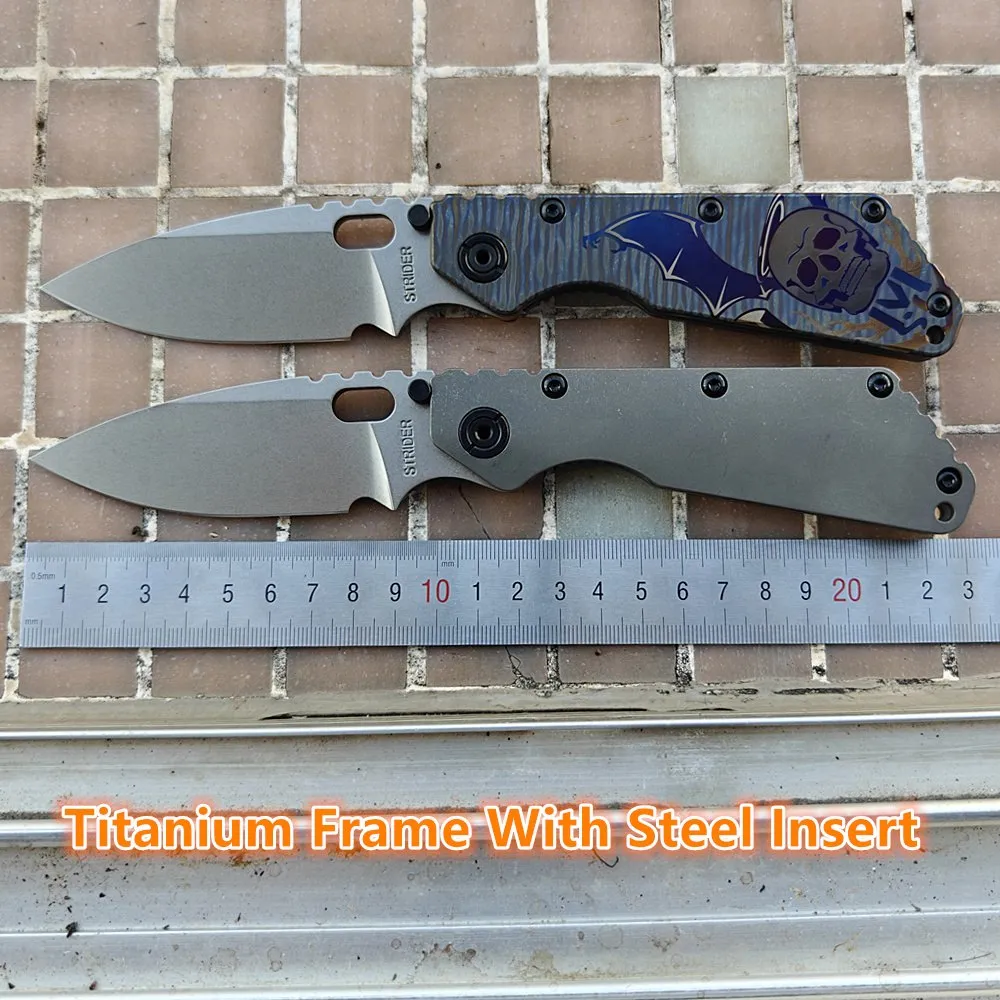 AUS-10 Titanium Folding Knife — Titanium EDC, Titanium handle — capture 3