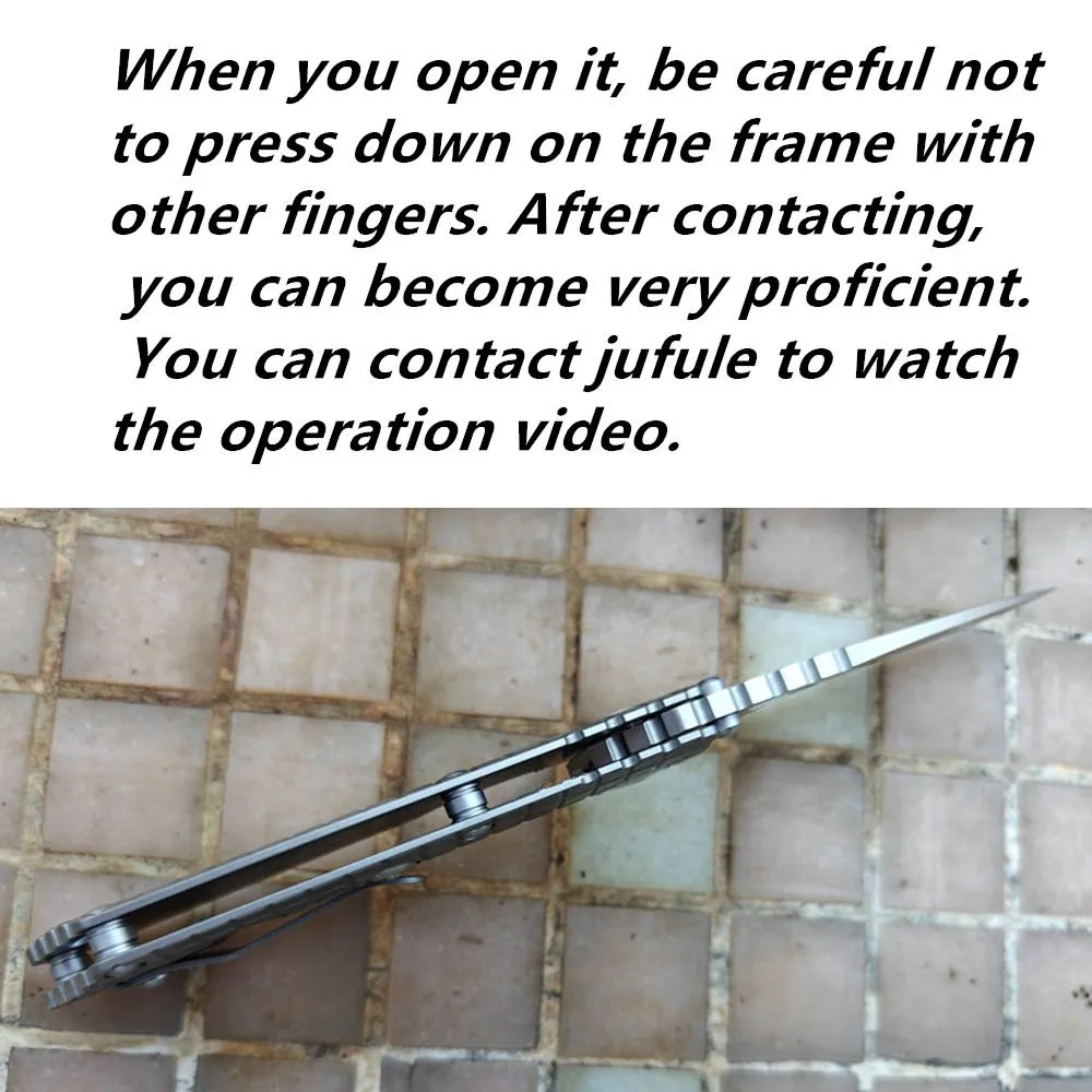 VG-10 SNG Folding Knife — Titanium EDC, Titanium handle — capture 3
