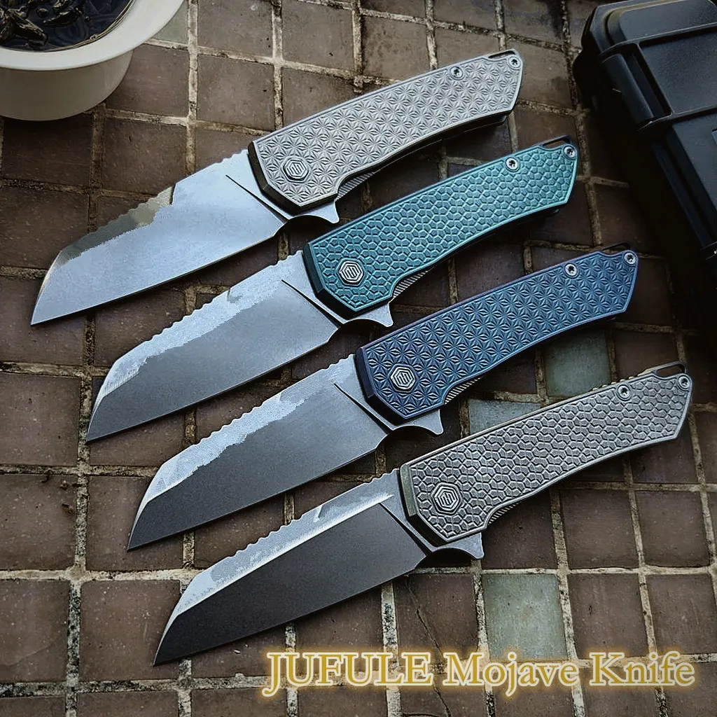 154CM Mojave Folding Knife — Titanium EDC, Titanium handle