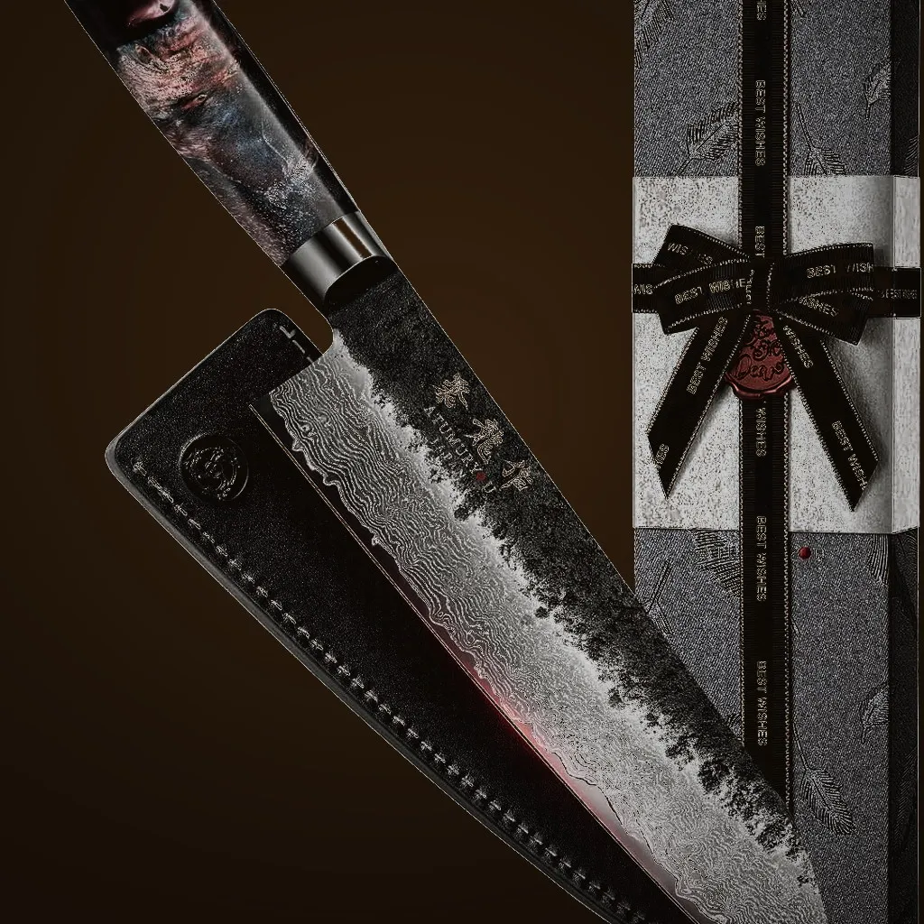 VG-10 Chef Knife — Damascus, Damascus steel
