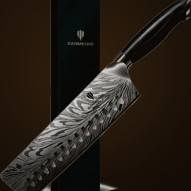 Sanmeiho 7" Nakiri — Kitchen, Premium steel Sanmeiho 7" Nakiri — Kitchen, Premium steel