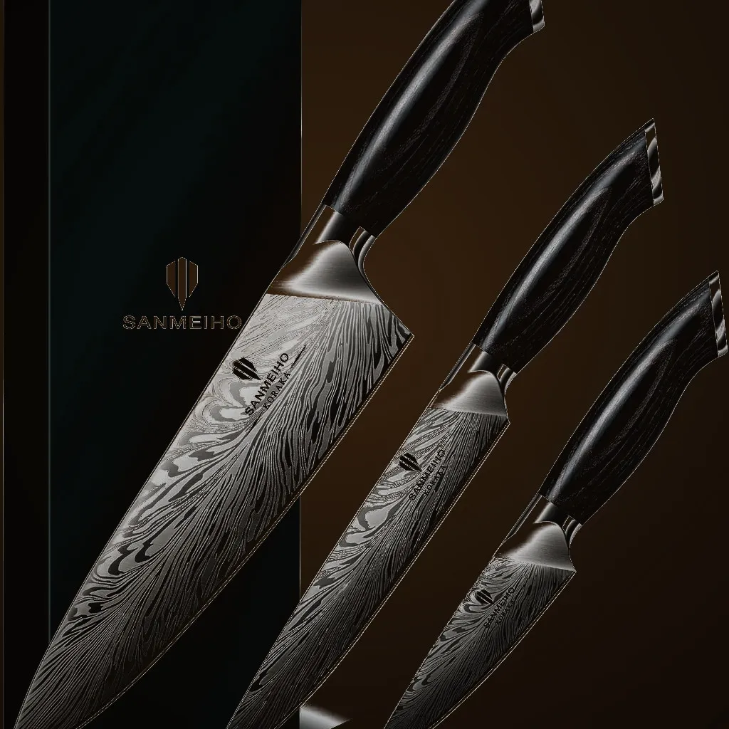 Sanmeiho 3-piece Kitchen Knife Set — Kitchen, Premium steel