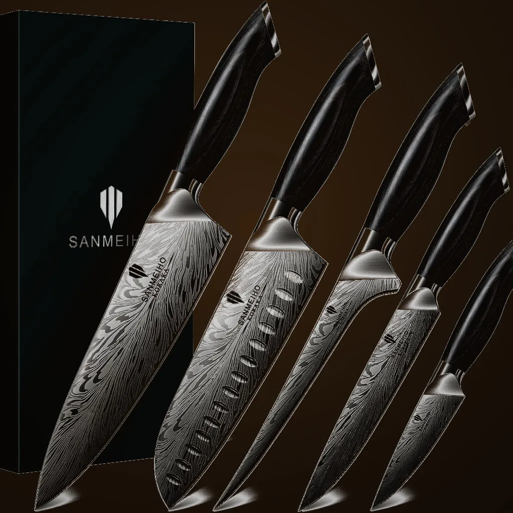 Sanmeiho 5-piece Kitchen Knife Set — Kitchen, Premium steel