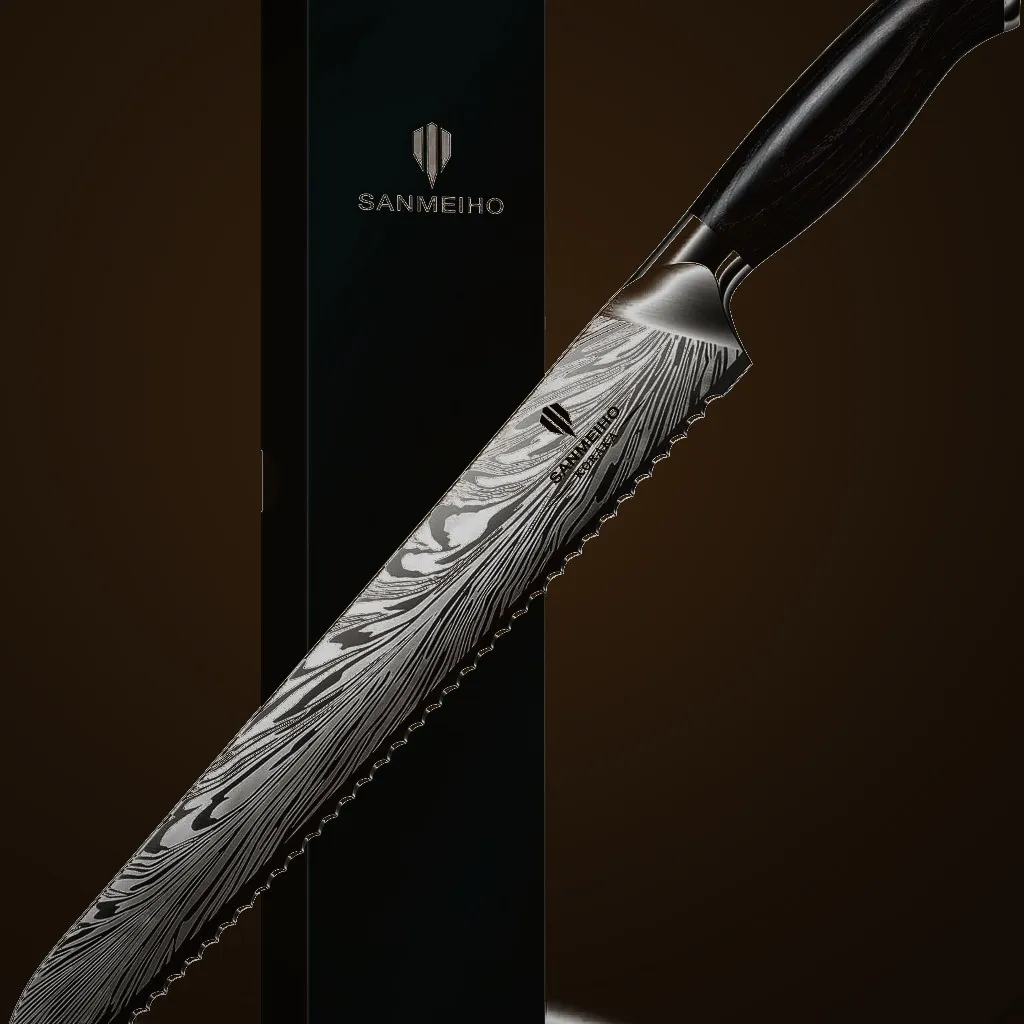 Sanmeiho 10" Bread Knife — Kitchen, Premium steel