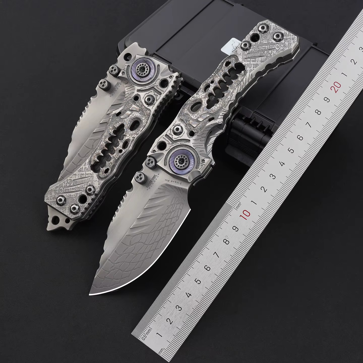 Advanced T1 titanium alloy folding knife with VG10 blade, pocket knife, a wonderful gift for yourself for survival folding knife — Titanium EDC, Titanium handle