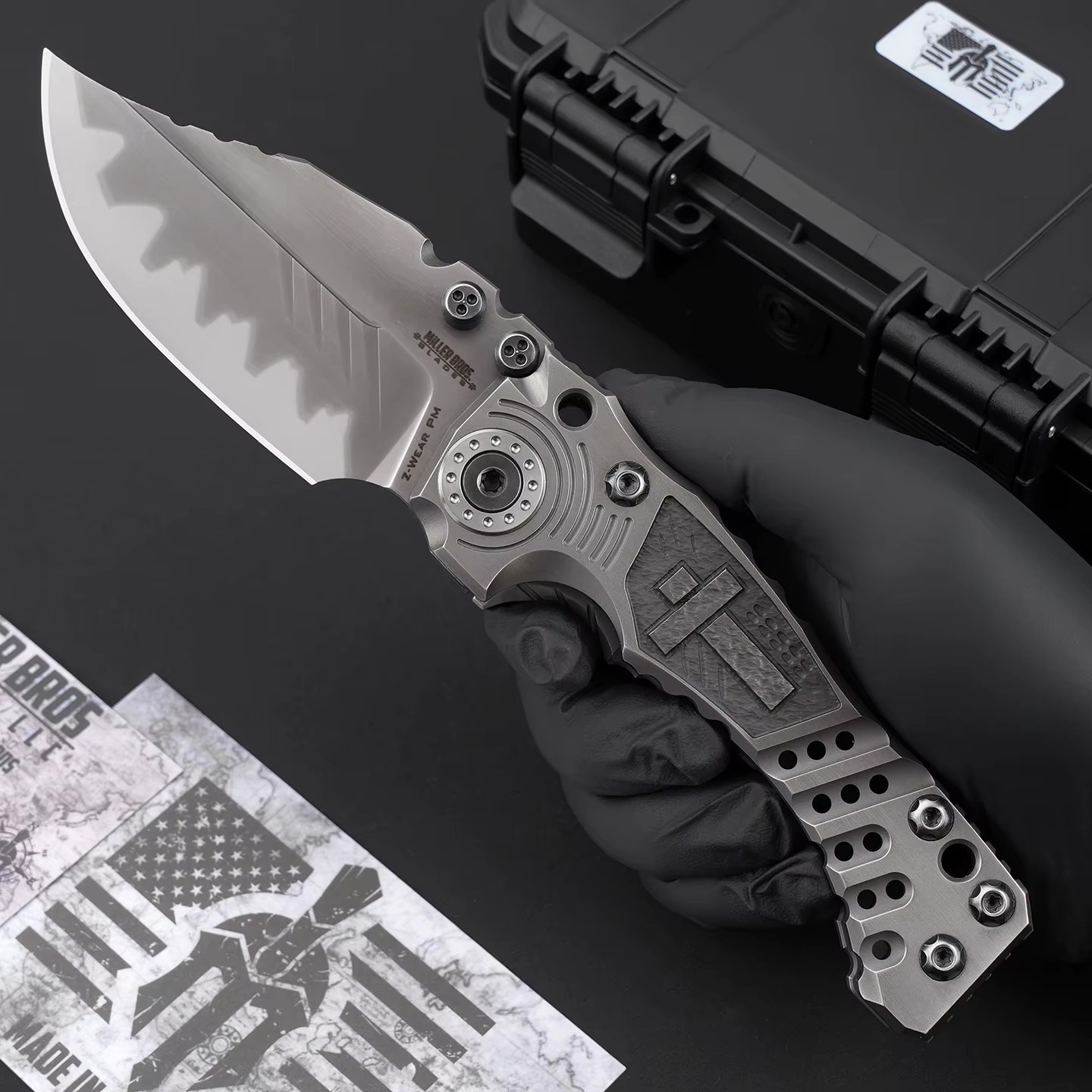High-end titanium alloy folding knife with VG10 blade, pocket knife for survival. A wonderful gift for yourself. — Titanium EDC, Titanium handle — capture 3