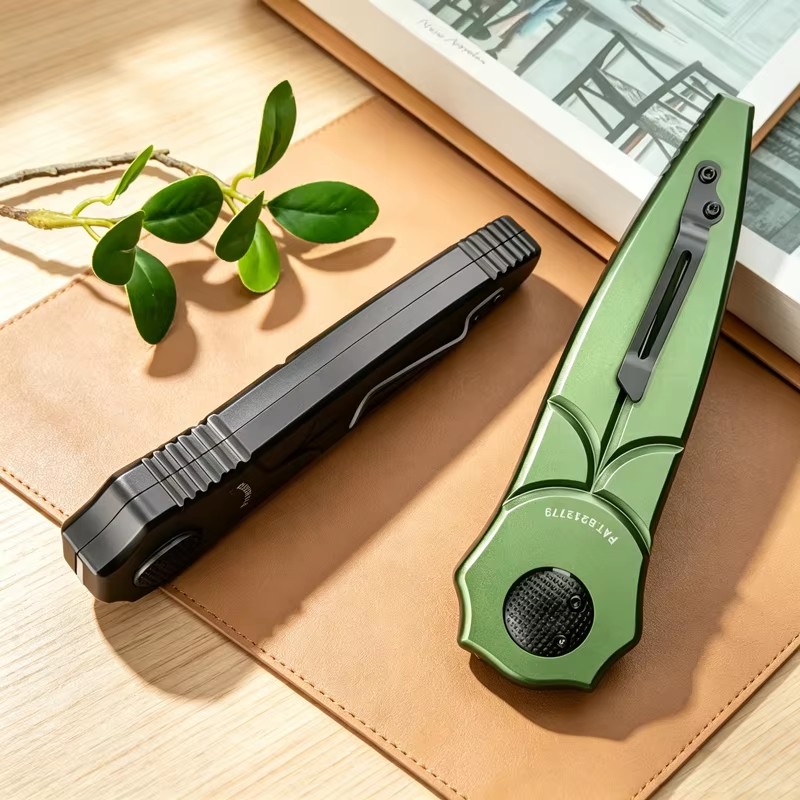 Classic Piranha Multifunctional Folding EDC Tool CNC Aluminum Handle D2 Steel Portable Camping Survival Gear Collection Gift — Folding Knives, Premium steel — capture 2