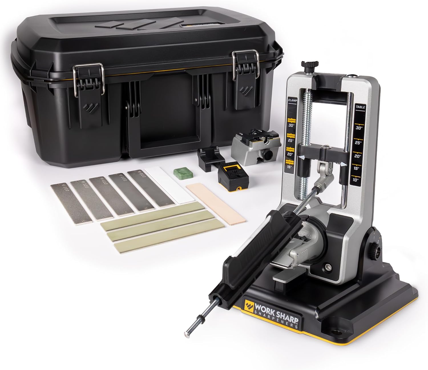 Work Sharp Professional Precision Adjust Knife Sharpener Full Knife Sharpening Kit (Professional Precision Adjust Elite) — Knife Making, Guided sharpening system