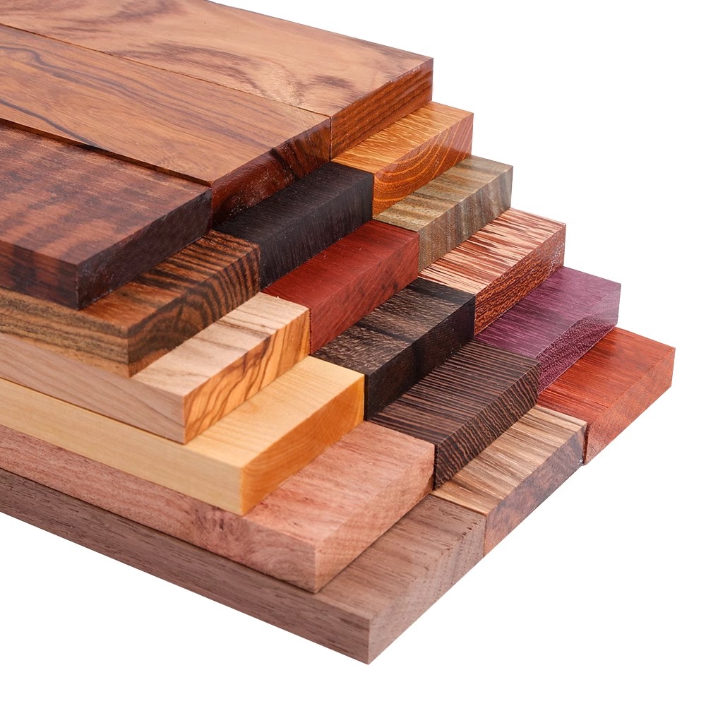 Bookmatched Natural Wood Knife Handle Scales Blanks Materials for Making 1 Pair — Knife Making, Natural wood scales — capture 2