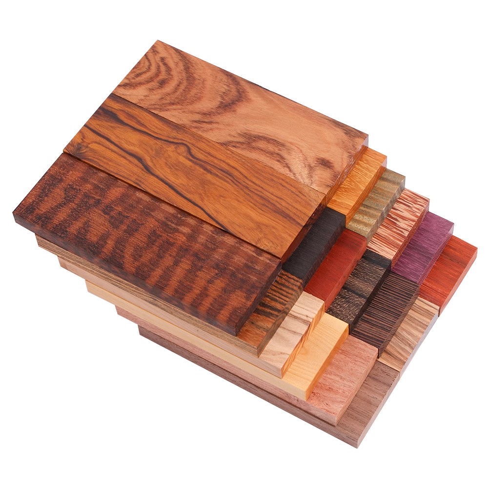 Bookmatched Natural Wood Knife Handle Scales Blanks Materials for Making 1 Pair — Knife Making, Natural wood scales — capture 3