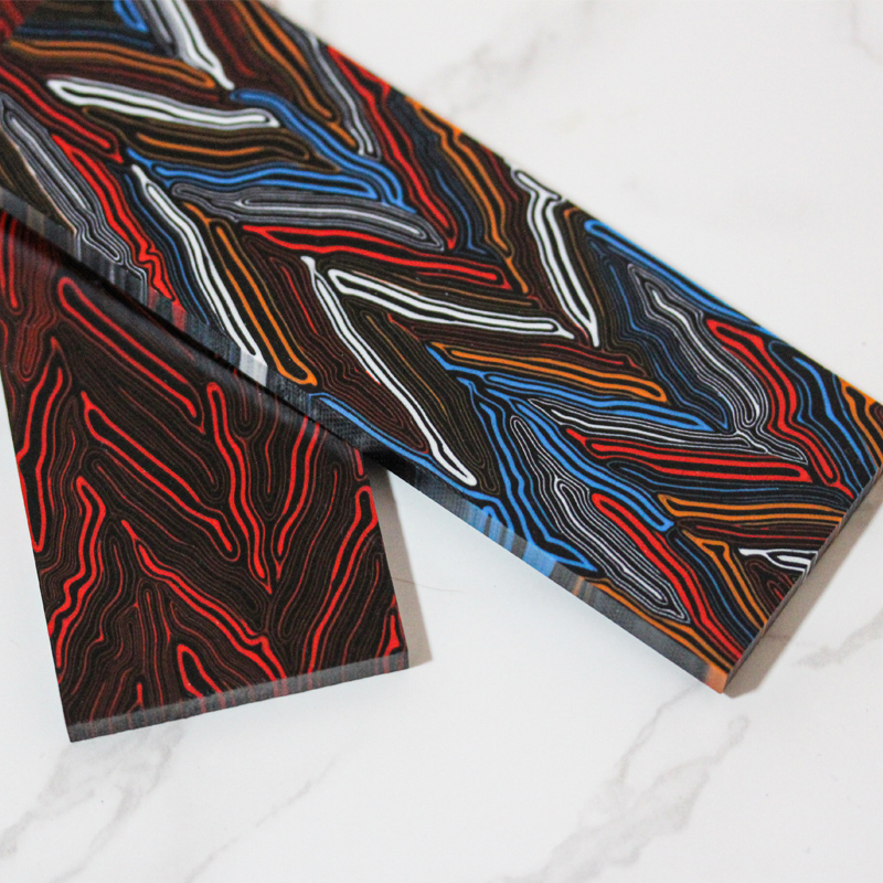 G10 Knife Handle Materials Blanks Damascus Pattern Scales for Making 1 Pcs — Knife Making, G10 Damascus-pattern scales — capture 2