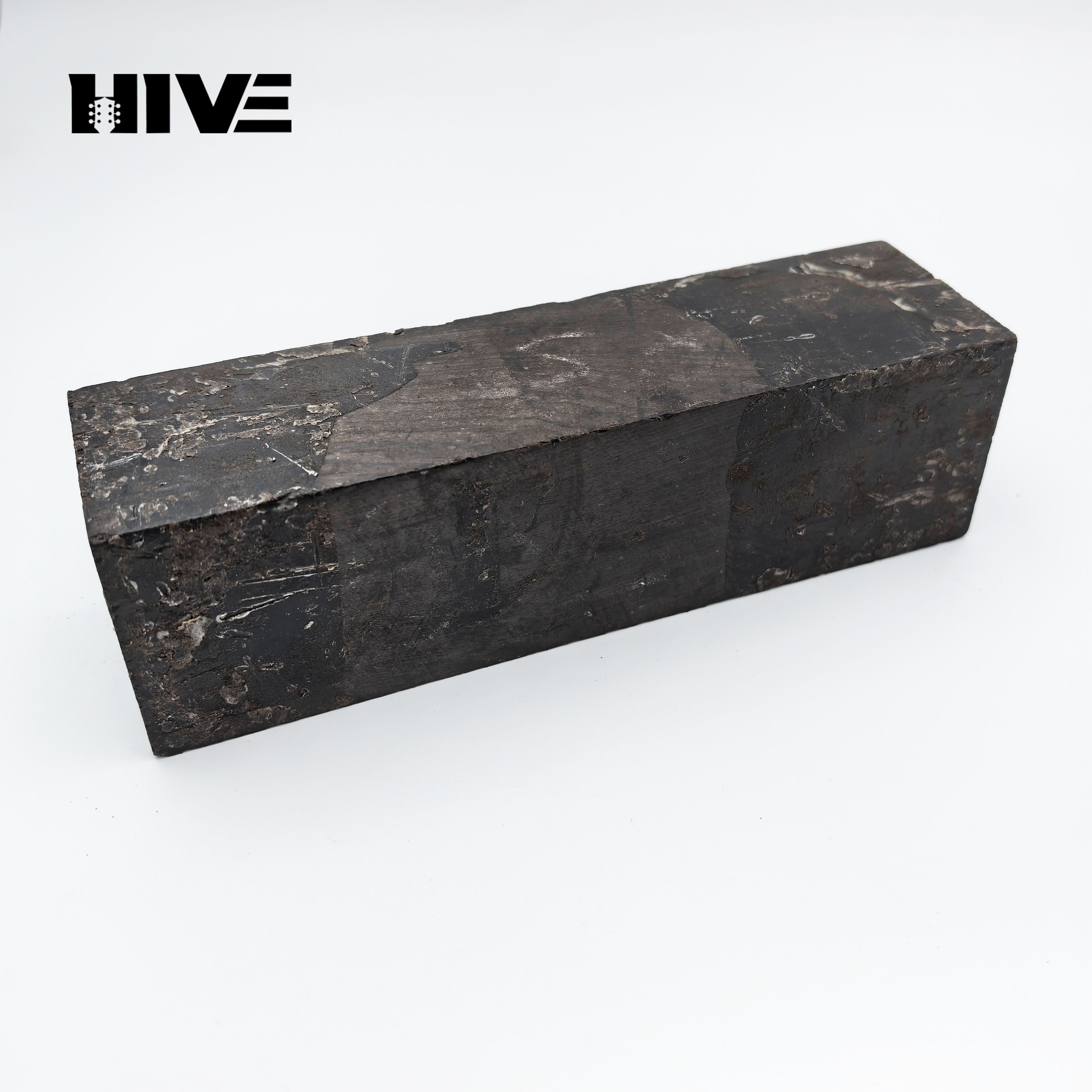Ebony Wooden Lumber Blank Guitar Accessories 125x40/50x50mm Carving Wood Block for DIY Ebony Wooden — Knife Making, Ebony wood blank