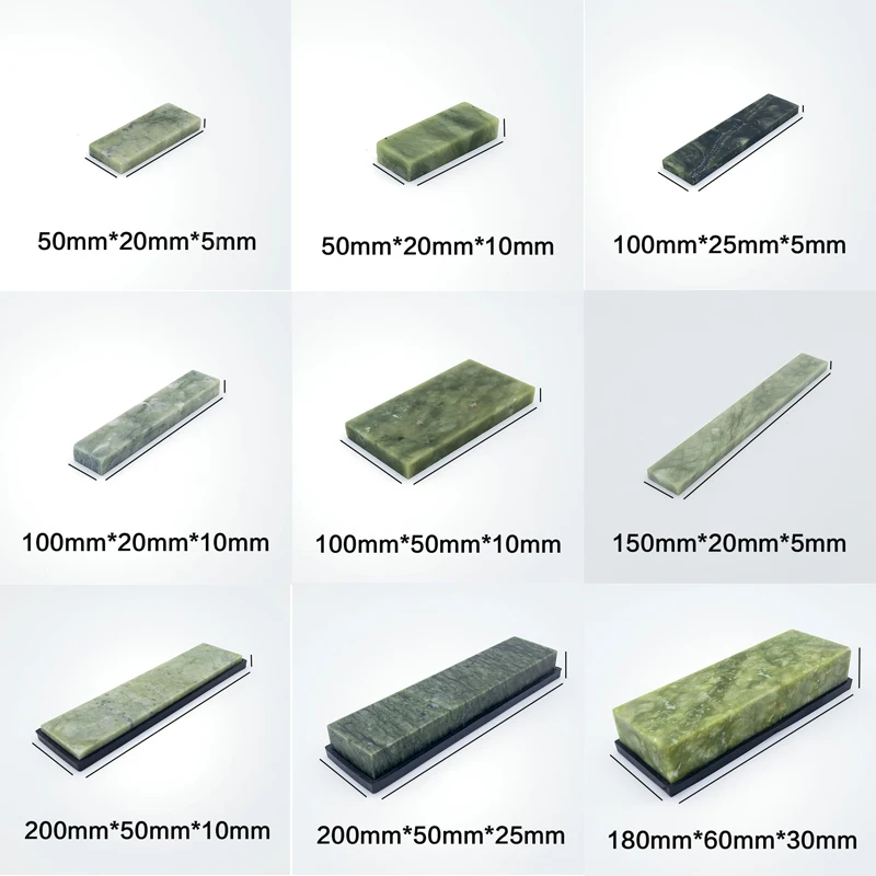 10000 Grit Natural Green Agate Sharpening Stone Whetstone Fine Grinder Polishing Shaved Bar Kitchen Knife Sharpener Honing Tool — Knife Making, Natural agate whetstone — capture 3