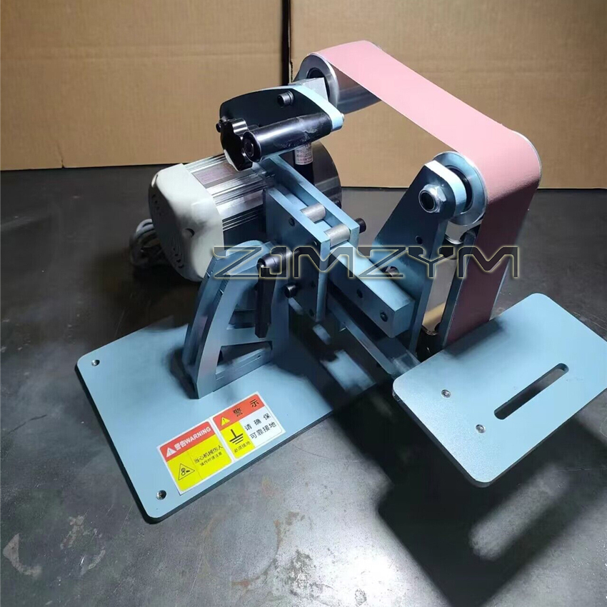 110V/220V 750W Electric Belt Sander Vertical And Horizontal Dual Use Belt Sander Polishing Grinding Machine Belt Grinder Machine — Knife Making, 750W belt sander — capture 2