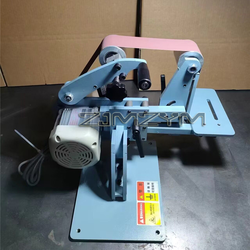 110V/220V 750W Electric Belt Sander Vertical And Horizontal Dual Use Belt Sander Polishing Grinding Machine Belt Grinder Machine — Knife Making, 750W belt sander — capture 3