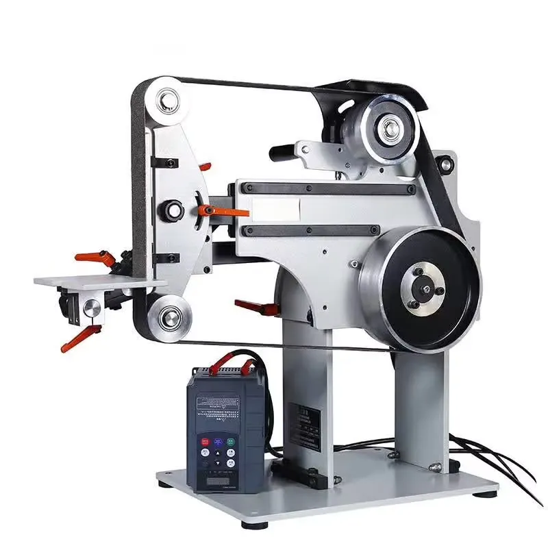 2026 New, High Quality, Portable Industrial 2x72 Inch Variable Speed Belt Sander Grinder with 3 Grinding Wheels for Metal — Knife Making, 2x72 variable-speed grinder