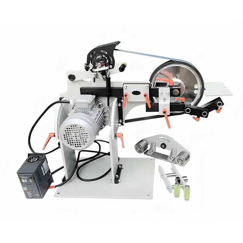 2026 New, High Quality, Portable Industrial 2x72 Inch Variable Speed Belt Sander Grinder with 3 Grinding Wheels for Metal — Knife Making, 2x72 variable-speed grinder — capture 3