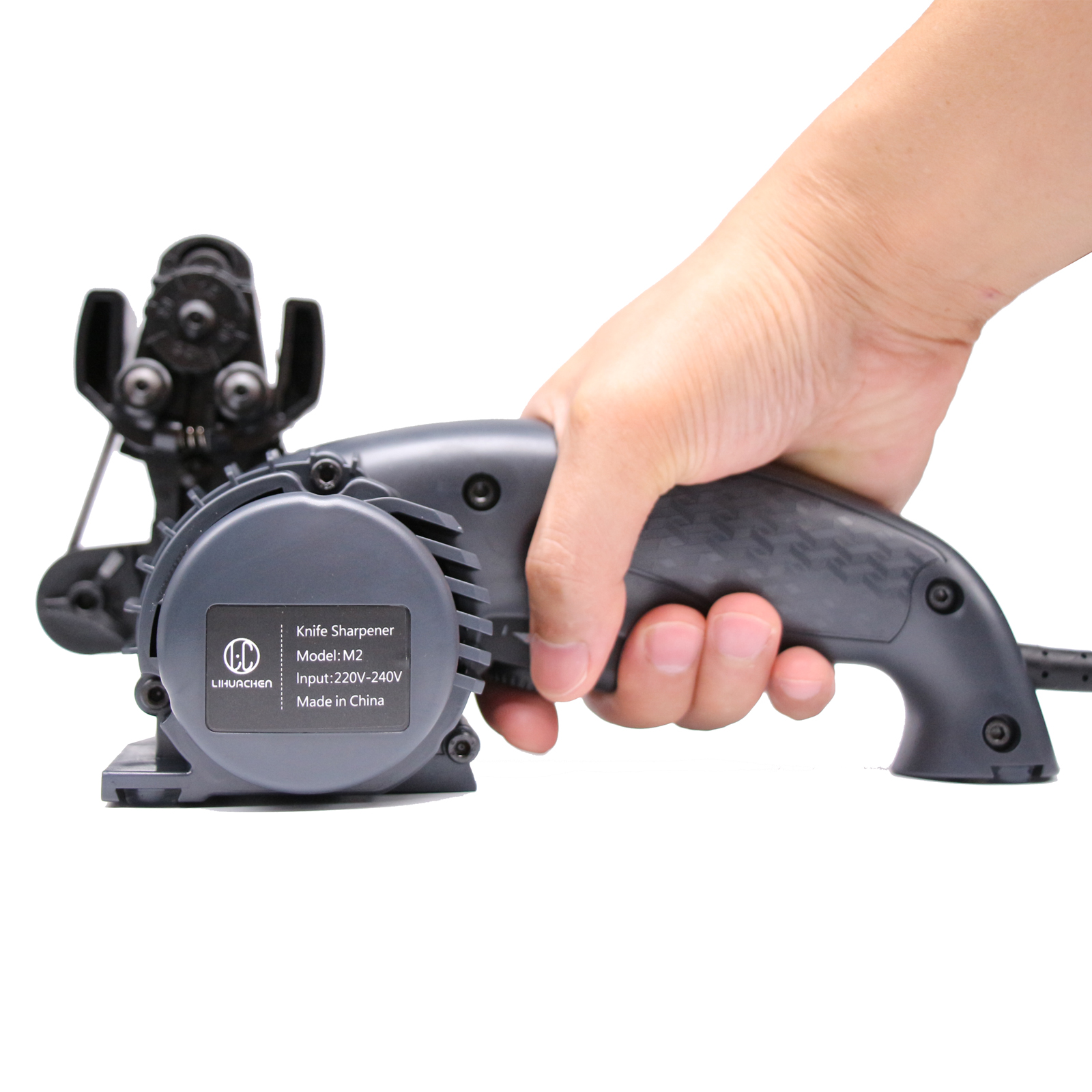 LHUACHEN M2 Knife Sharpener Electric Professional Knife and Tool Sharpener Kitchen Sharpening Stone Grinder Knives Whetstone — Knife Making, Electric knife sharpener — capture 3