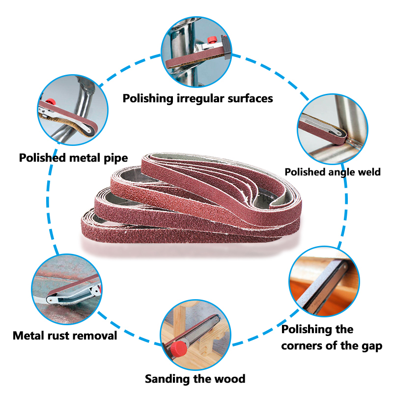 30PCS 13*457mm Sanding Belts 40-1000 1/2x18 Inch Abrasive Sanding Band For Wood Soft Metal Gap Welding Spot Grinding Polishing — Knife Making, Abrasive sanding belts — capture 3