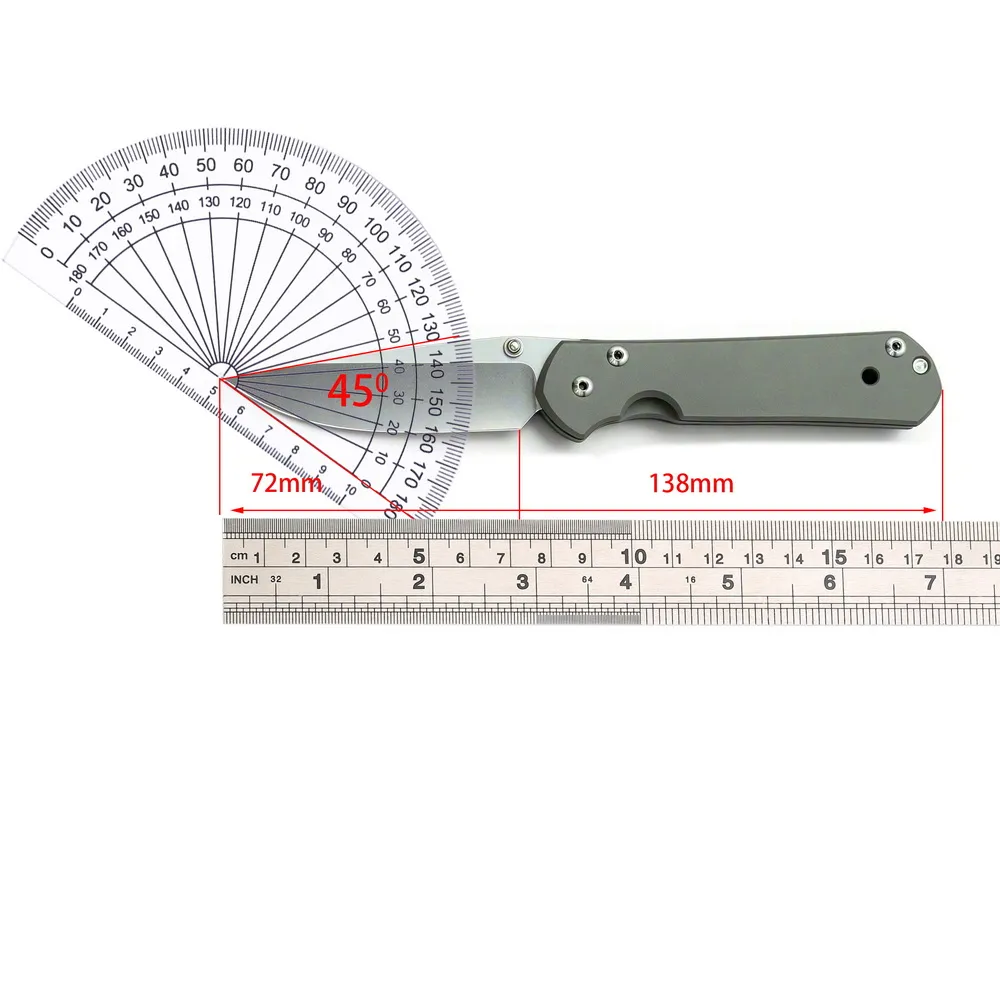 Beketen 21mm M390 Folding Knife — Titanium EDC, Titanium handle — capture 3