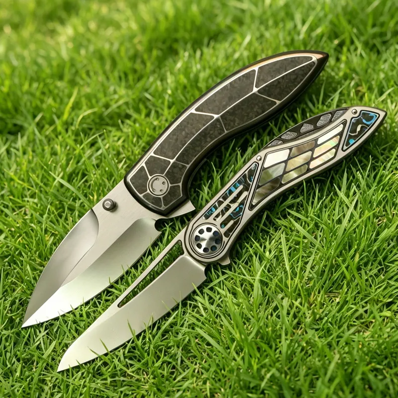 Jinfinity M390 knife — Titanium EDC, Titanium handle