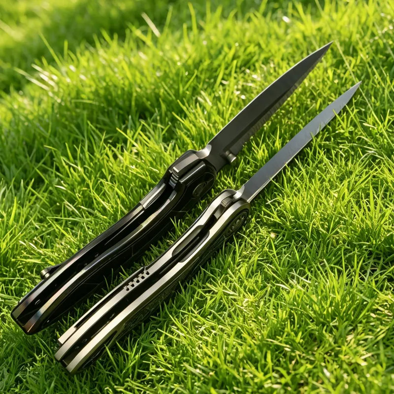 Jinfinity M390 knife — Titanium EDC, Titanium handle — capture 3