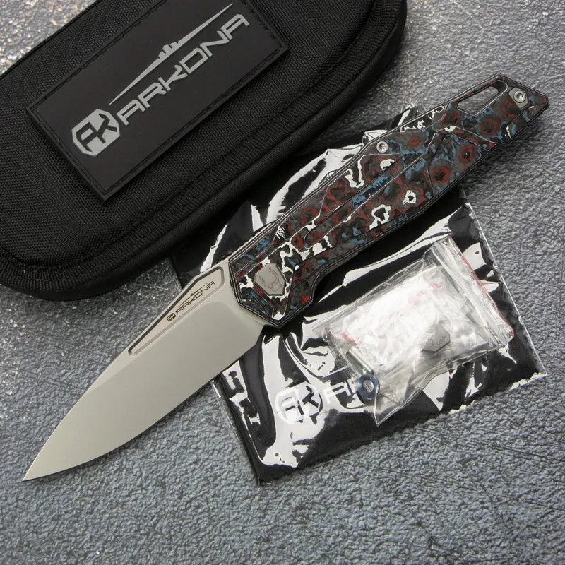 Arkona M390 knife — Titanium EDC, Titanium handle