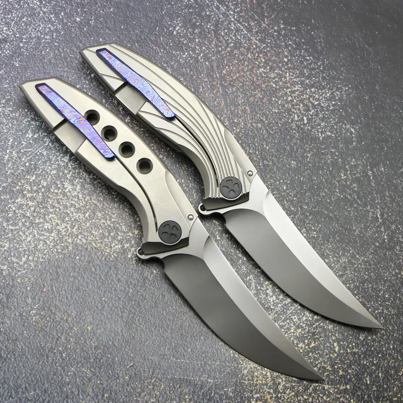 Infinite Twin M390 folding knife — Titanium EDC, Titanium handle — capture 2