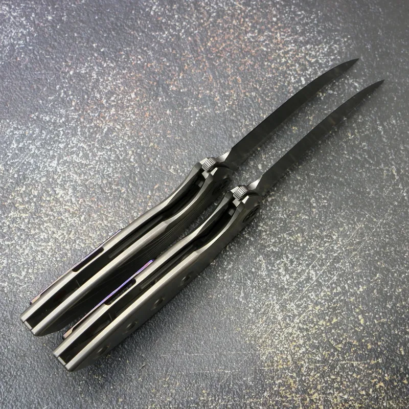 Infinite Twin M390 folding knife — Titanium EDC, Titanium handle — capture 3