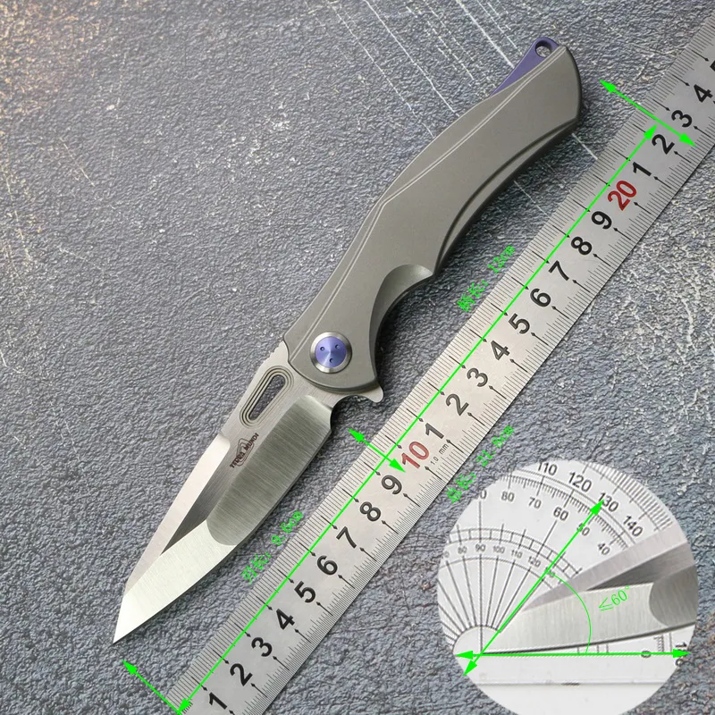 M390 folding knife · 182 — Titanium EDC, Titanium handle